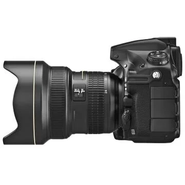 Digital camera, side view Stock Illustration