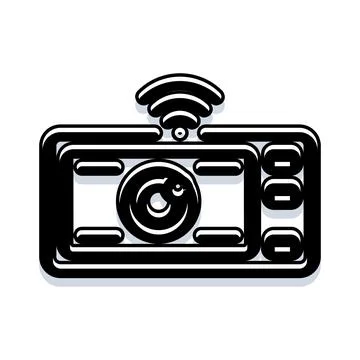 Digital camera streaming wireless internet connection service 스톡 일러스트