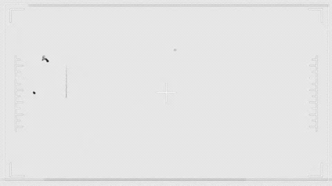 Digital Camera Viewfinder Interface with Crosshairs and Scale Markers on Bl.. Video stock 336680392