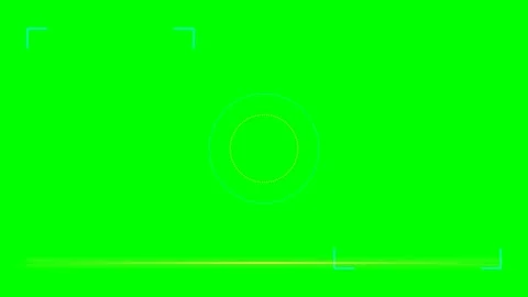 Digital camera viewfinder overlay with focus reticle on a green screen back.. Stock Footage 340903665