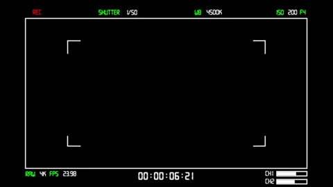 Digital Camera Viewfinder Overlay 스톡 동영상 320807263