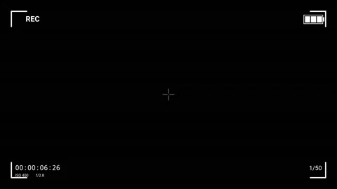 Digital camera viewfinder overlay with recording status and timecode Vídeos de archivo 347426418