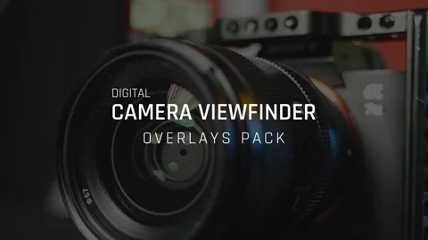 Digital Camera Viewfinder Overlays Pack Stock After Effects