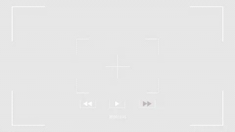 Digital camera viewfinder recording overlay featuring active fast forward Video stock 343695421