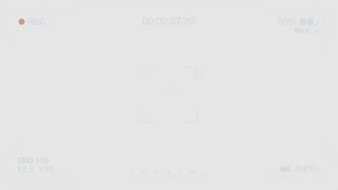 Digital camera viewfinder recording screen interface. Stock Footage 331491495