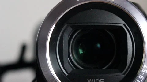 Digital camera working, opening and shutting down Stock Footage 68568383