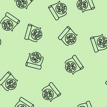 Digital camo pattern fabric line seamless pattern Stock Illustration