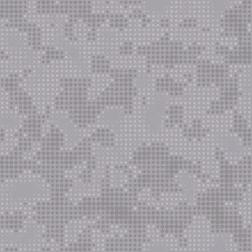 Digital camo texture. Seamless halftone dots camouflage pattern. Vector Stock Illustration