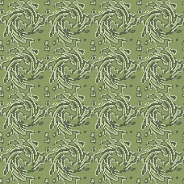 Digital camo texture. Seamless twisted pattern. Vector wallpaper Stock Illustration