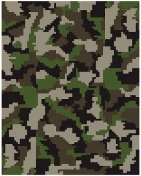 Digital  camouflage Stock Illustration
