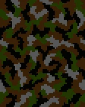 Digital camouflage pattern Stock Illustration