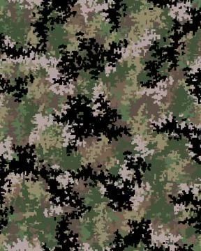 Digital camouflage pattern Stock Illustration