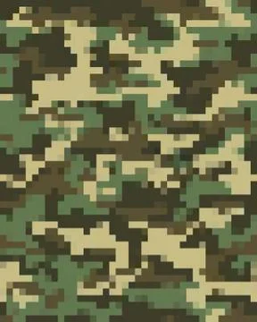 Digital camouflage pattern Stock Illustration