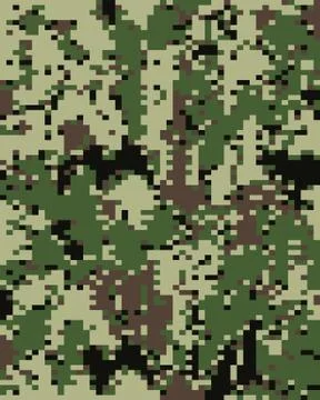 Digital camouflage pattern Stock Illustration