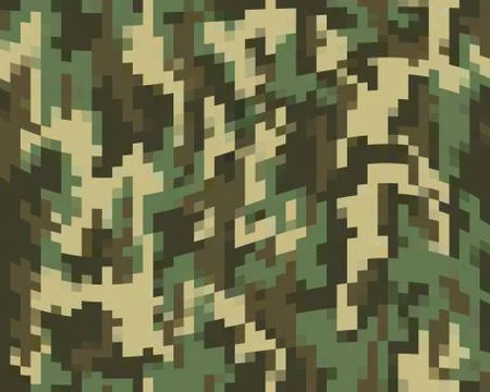 Digital camouflage pattern Stock Illustration
