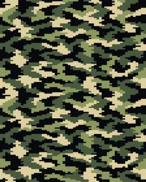 Digital camouflage seamless Stock Illustration