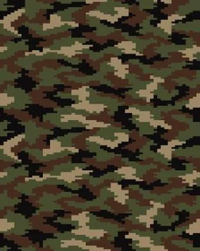 Digital camouflage seamless Stock Illustration