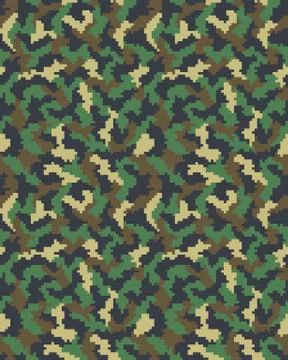 Digital camouflage seamless Stock Illustration