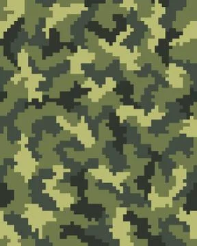Digital camouflage seamless Stock Illustration