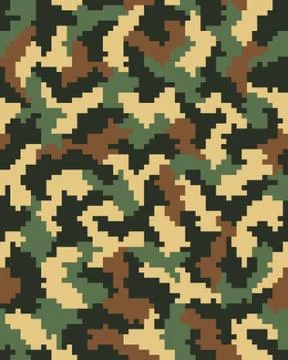 Digital camouflage seamless Stock Illustration