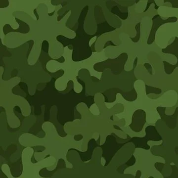 Digital camouflage seamless pattern. Abstract army or hunting masking ornament Stock Illustration