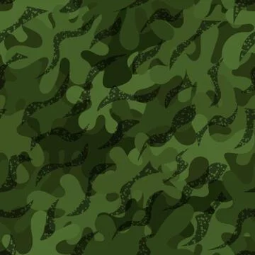 Digital camouflage seamless pattern. Abstract army or hunting masking ornament Stock Illustration