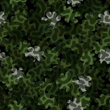Digital camouflage seamless pattern. Abstract army or hunting masking ornament 스톡 일러스트