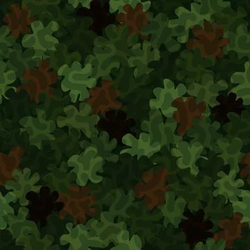 Digital camouflage seamless pattern. Abstract army or hunting masking ornament Stock Illustration
