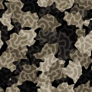Digital camouflage seamless pattern. Abstract army or hunting masking ornament イラスト素材