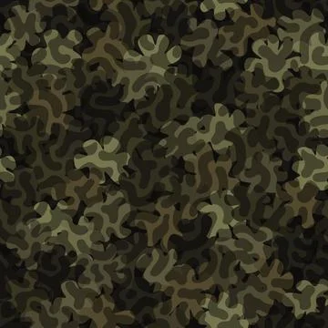Digital camouflage seamless pattern. Abstract army or hunting masking ornament Stockillustratie
