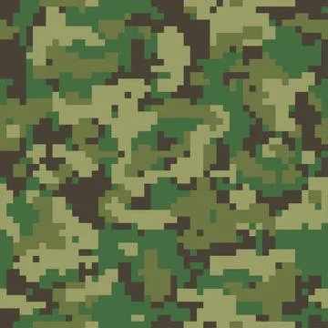Digital camouflage, seamless pattern. Digital camo. Seamless camouflage pa... 스톡 사진