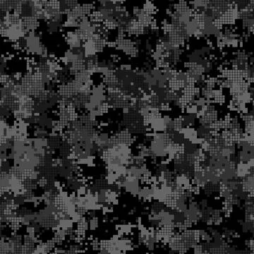 Digital camouflage seamless pattern military geometric camo background Stock Illustration