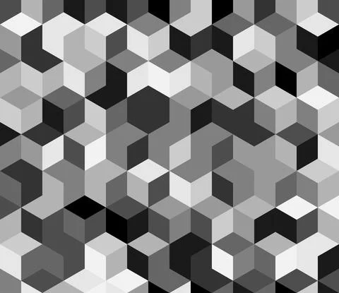 Digital camouflage seamless patterns. Gray palette . Stock Illustration