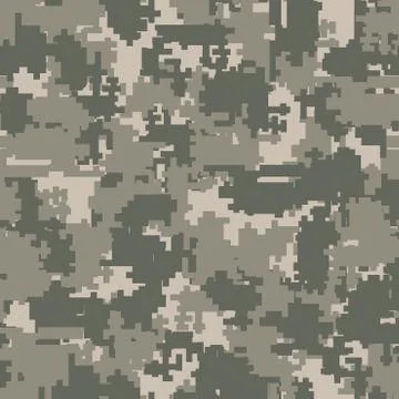 Digital camouflage seamless patterns Illustrazione stock