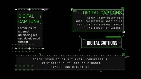 Digital Captions 스톡 After Effects