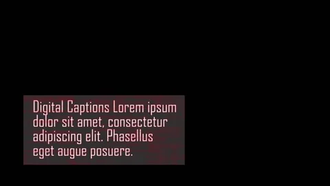 Digital Captions Stock After Effects