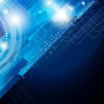 Digital card with abstract background Stock Illustration