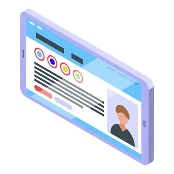 Digital case icon isometric vector. Data success Stockillustratie