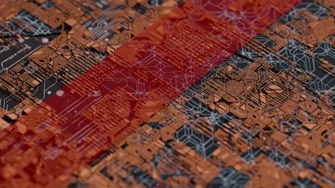 Digital Chaos Behind the Scenes of Code Stock-Footage 335632536