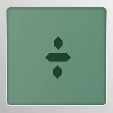 Digital character set typeface on a screen, vector illustration Illustrazione stock