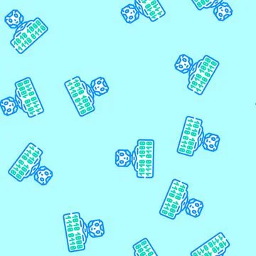 Digital chat bot vector seamless pattern Stock Illustration