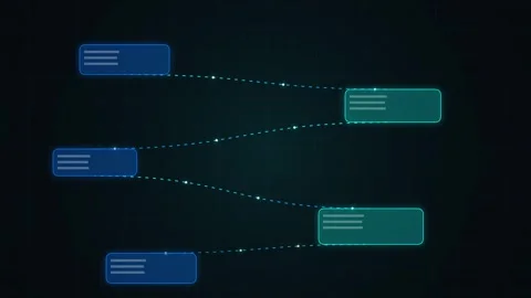 Digital Chat Interface Showing Professional Collaboration Stock Footage 346735127
