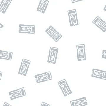 Digital check glyph vector seamless pattern sign Stock Illustration