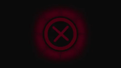 Digital check mark symbol inside circular frame for correct status. Confirm.. Video stock 331876419