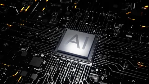 Digital Chip Active For AI 01 4K Stock Footage 292474372