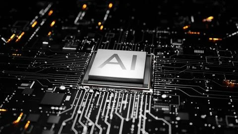 Digital Chip Active For AI Stock Photos