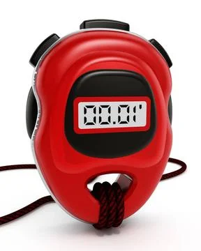 Digital chronometer Digital chronometer isolated on white background Copyr... 写真素材