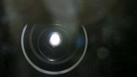 Digital Cinema Packaged Lens Reflection Stock Footage 80540387