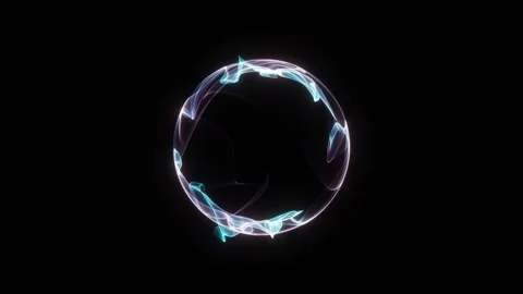 Digital circle animation 스톡 동영상 333053018