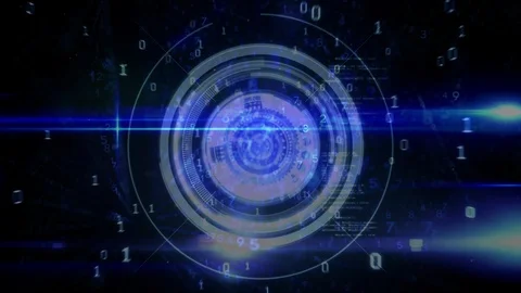 Digital circle Video stock 106271281